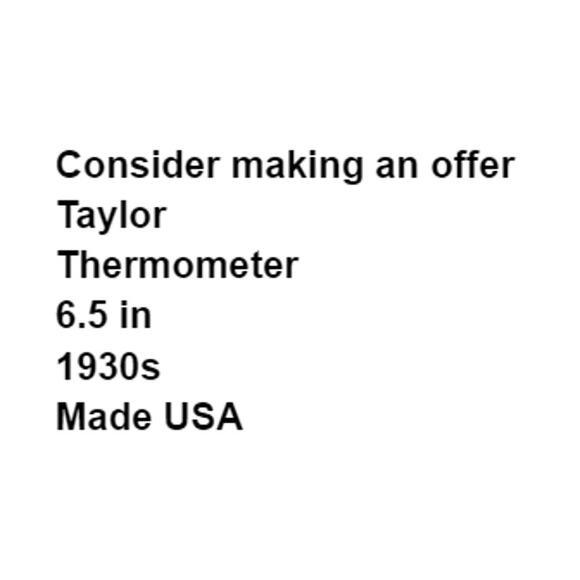 Taylor Thermometer 1930s Roast Meat Poultry Original Complete Box Analogue Movie - Picture 2 of 8